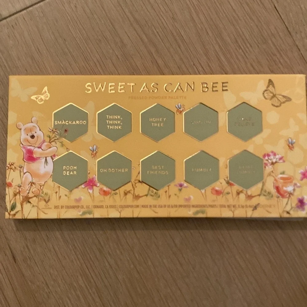 Colourpop x Winnie the Pooh Eyeshadow Palette Sweet as can Bee
